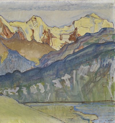 Eiger, Mönch et Jungfrau depuis Beatenberg - Ferdinand Hodler